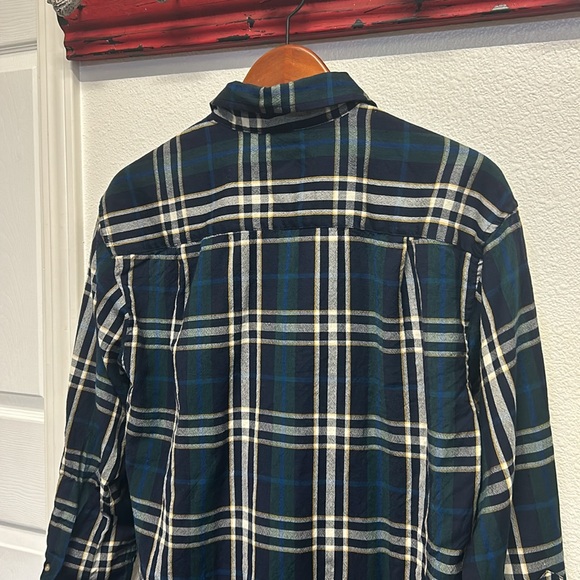 Pendleton Sir Men’s Medium Wool Button Down Long Sleeves Tartan Plaid Green - Picture 5 of 10